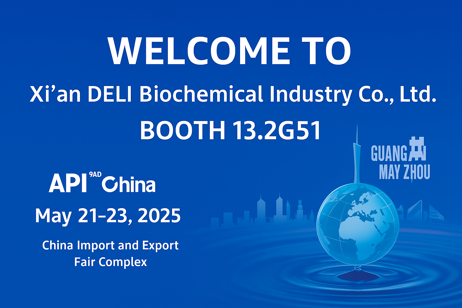 Xi'an deli biochemical na vystavení v 92. API China v Guangzhou